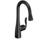 Moen 5995BL Arbor Matte Black One-Handle High Arc Pulldown Bar Faucet