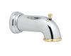 Moen 3972CP Chrome/Polished Brass Diverter Tub Spout