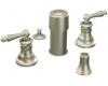 Moen TS415BN Waterhill Brushed Nickel Two-Handle Bidet Faucet