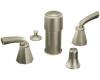 Moen TS445BN Felicity Brushed Nickel Two-Handle Bidet Faucet