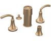 Moen TS5215BB Icon Brushed Bronze Two-Handle Bidet Faucet