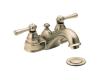 Moen 6101AZ Kingsley Antique Bronze 4" Centerset Faucet with Pop-Up & Lever Handles
