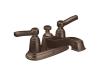 Moen Rothbury 6201ORB Oil Rubbed Bronze 4" Centerset Faucet with Pop-Up & Lever Handles