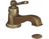 Moen Rothbury 6202AZ Antique Bronze Single Handle Low Arc Centerset Faucet with Pop-Up