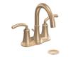 Moen ICON 6510BB Brushed Bronze 4" Centerset Faucet with Pop-Up & Lever Handles