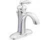 Moen 66600 Brantford Chrome Single Handle Low Arc Centerset Faucet with Pop-Up