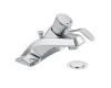 Moen 8475 Commercial Chrome Single Handle 4" Centerset Faucet with Pop-Up & Lever Handle