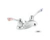 Moen 8810 Commercial Chrome Two Handle 4" Centerset Faucet with Grid Strainer Waste