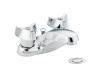 Moen 8935 Commercial Chrome Two Handle 4" Centerset Faucet with Pop-Up