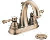 Moen Kingsley CA6121AZ Antique Bronze Two Lever Handle High Arc Centerset Faucet with Pop-Up