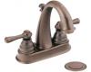 Moen Kingsley CA6121ORB Oil Rubbed Bronze Two Lever Handle High Arc Centerset Faucet with Pop-Up