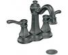 Moen Vestige CA6301PW Pewter Two Lever Handle High Arc Centerset Faucet with Pop-Up