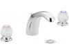 Moen Chateau CA64962 Chrome Two-Handle Low Arc Bathroom Faucet