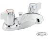 Moen Chateau CA64970 Chrome Two Handle Low Arc Centerset Faucet with Pop-Up