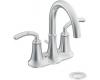 Moen ICON CA6510 Chrome Two Lever Handle Low Arc Centerset Faucet with Pop-Up