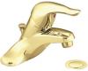 Moen Chateau CAL4621P Polished Brass One-Handle Low Arc Bathroom Faucet