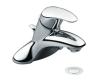 Moen L64721 Villeta Chrome Single Handle 4" Centerset Faucet with Pop-Up & Lever Handle