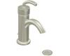 Moen S6500BN Icon Brushed Nickel One-Handle Low Arc Bathroom Faucet