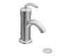 Moen S6500HCBN Icon Brushed Nickel Chrome One-Handle High Arc Bathroom Faucet