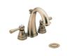 Moen Kingsley T6123AZ Antique Bronze Mini Widespread Trim Kit with Lever Handles