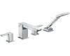 Moen 90 Degree T904 Chrome Two-Handle High Arc Roman Tub Faucet Includes Hand Shower