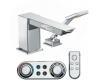 Moen 90 Degree T9041 Chrome High Arc Roman Tub Faucet Includes Hand Shower Iodigital Technology