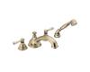 Moen T912AZ Kingsley Antique Bronze Roman Tub Faucet Trim Kit with Hand Shower & Lever Handles