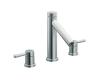 Moen T913 Level Chrome Roman Tub Faucet Trim Kit with Lever Handles