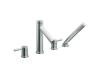 Moen T914 Level Chrome Roman Tub Faucet Trim Kit with Hand Shower & Lever Handles
