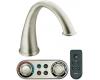 Moen T9211BN Kingsley Brushed Nickel High Arc Roman Tub Faucet Includes Iodigital Technology