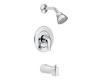 Moen T922P Kingsley Polished Brass Two-Handle Diverter Roman Tub Faucet Includes Hand Shower