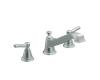 Moen Rothbury T923 Chrome Roman Tub Faucet Trim Kit with Lever Handles