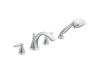 Moen T924 Brantford Chrome Roman Tub Faucet Trim Kit with Hand Shower & Lever Handles