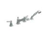 Moen Rothbury T925 Chrome Roman Tub Faucet Trim Kit with Hand Shower & Lever Handles