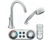 Moen Icon T9622 Chrome High Arc Roman Tub Faucet Includes Hand Shower Iodigital Technology