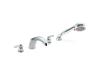 Moen T991 Chateau Chrome Roman Tub Faucet Trim Kit with Hand Shower & Lever Handles
