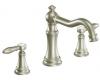 Moen TS22103BN Weymouth Brushed Nickel Two-Handle Diverter Roman Tub Faucet Includes Hand Shower