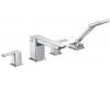 Moen TS904 90 Degree Chrome Two-Handle High Arc Roman Tub Faucet Includes Hand Shower