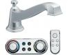 Moen TS9221 Rothbury Chrome Low Arc Roman Tub Faucet Includes Iodigital Technology