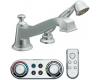 Moen TS9222 Rothbury Chrome Low Arc Roman Tub Faucet Includes Hand Shower Iodigital Technology