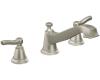 Moen TS923BN Rothbury Brushed Nickel Two-Handle Low Arc Roman Tub Faucet
