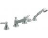 Moen TS925 Rothbury Chrome Two-Handle Low Arc Roman Tub Faucet Includes Hand Shower