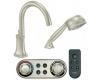Moen TS9622BN Icon Brushed Nickel High Arc Roman Tub Faucet Includes Hand Shower Iodigital Technology