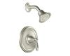 Moen T2152BN Brantford Brushed Nickel Posi-Temp Shower Trim Kit with Lever Handle