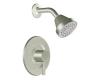 Moen T2702BN Level Brushed Nickel Posi-Temp Shower Trim Kit with Lever Handle