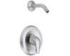 Moen TL102BC Chateau Brushed Chrome Posi-Temp Shower Trim Kit with Lever Handle