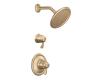 Moen TL3400BB Brushed Bronze ExactTemp 3/4" Shower Trim Kit with Lever Handles