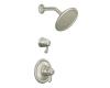 Moen TL3400BN Brushed Nickel ExactTemp 3/4" Shower Trim Kit with Lever Handles