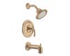 Moen Icon T2143BB Brushed Bronze Posi-Temp Tub & Shower Trim Kit with Lever Handle
