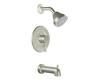 Moen T2703BN Level Brushed Nickel Posi-Temp Tub & Shower Trim Kit with Lever Handle